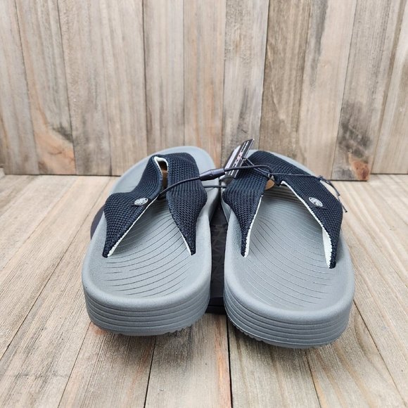 Hey Dude Milo Flip Flops Mens Size 10 Sandals Black Comfort Slide Shoe Thong NEW - Picture 5 of 7